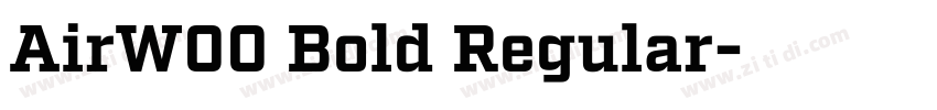 AirW00 Bold Regular字体转换